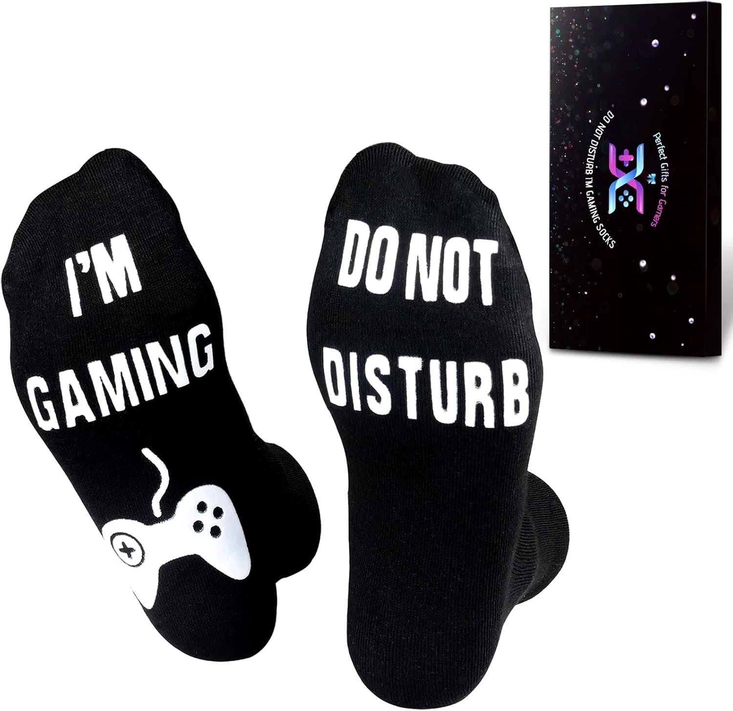 QAPIZM Do Not Disturb Gaming Socks Funny Gift for Teenage Boys