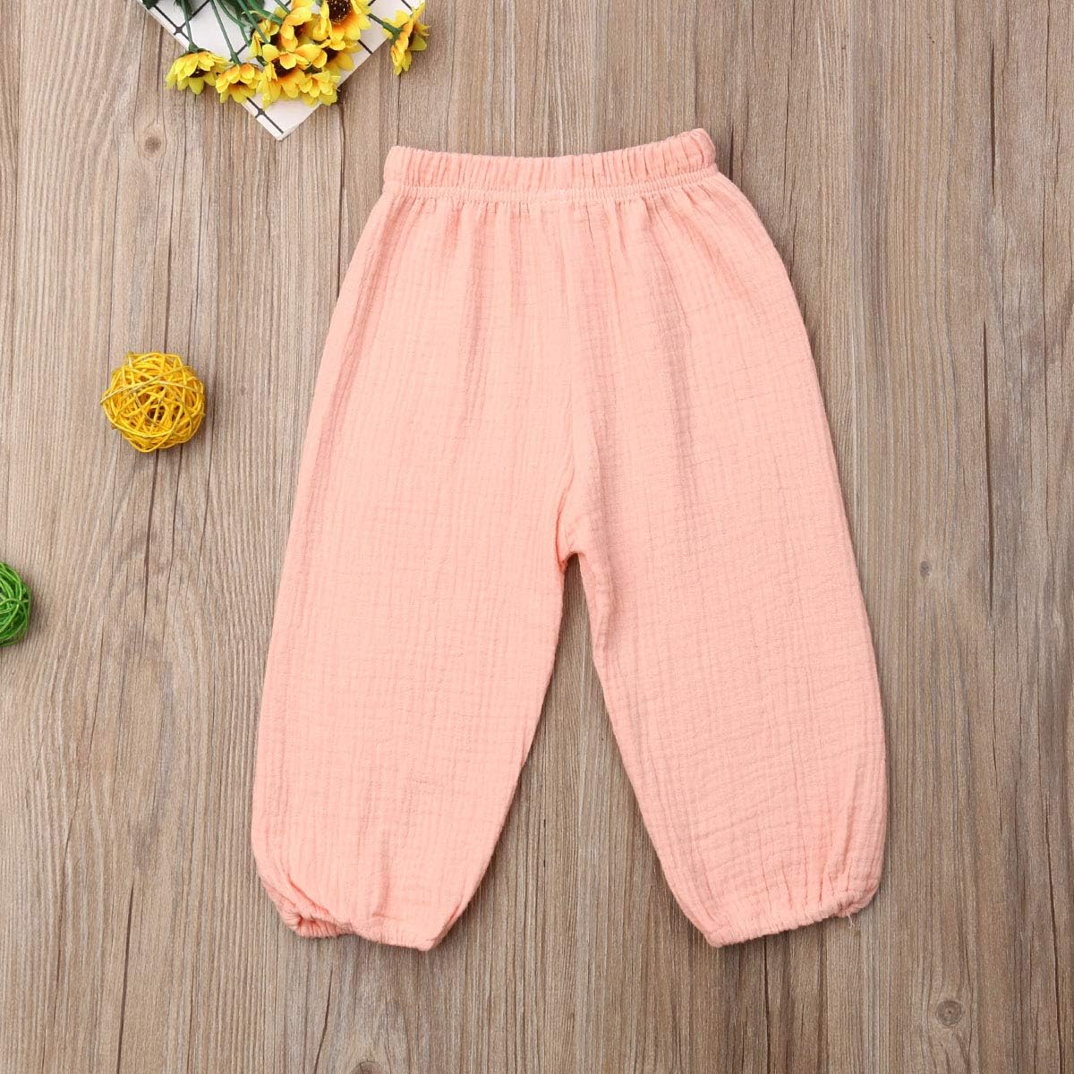 Cotton Linen Joggers for Toddlers