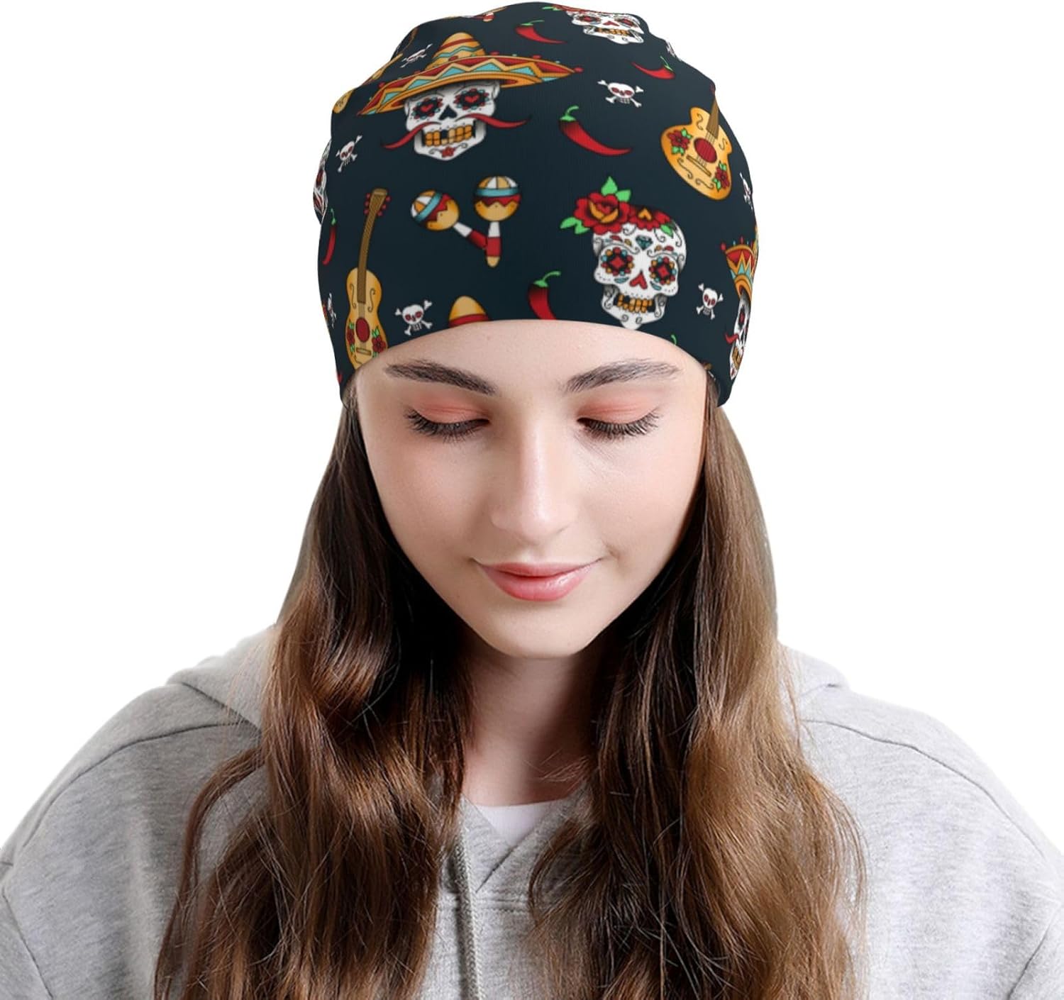 bttllke Novelty Unisex Beanie Hat Winter Cuff Knit Cap for Men Women