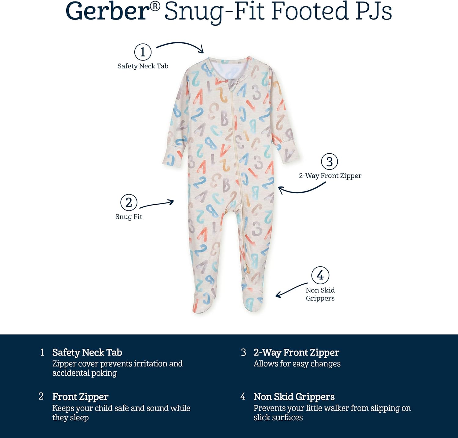 Gerber Baby Buttery-Soft Snug Fit Pajamas