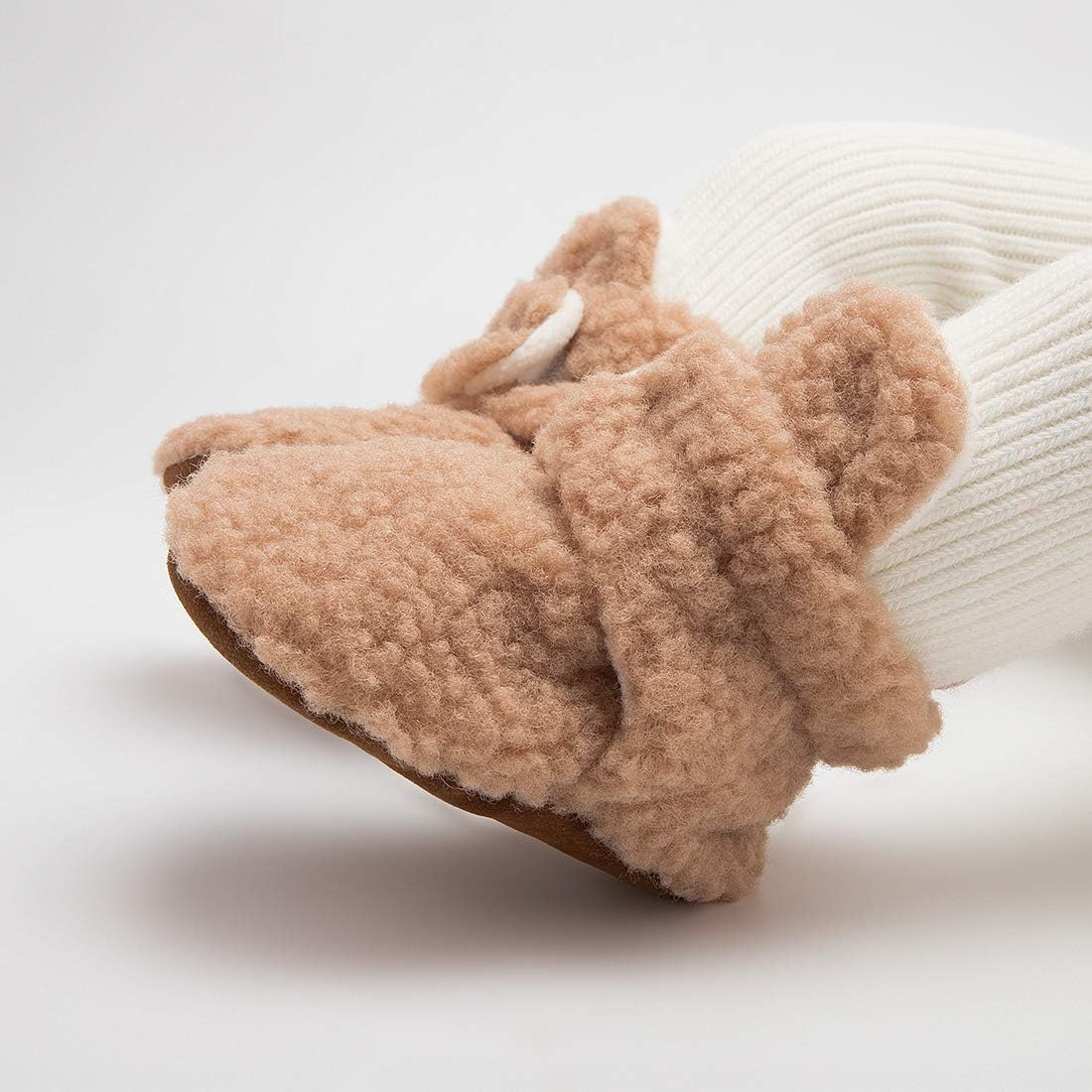 Flair-Infused Non-Slip Baby Booties for Newborns