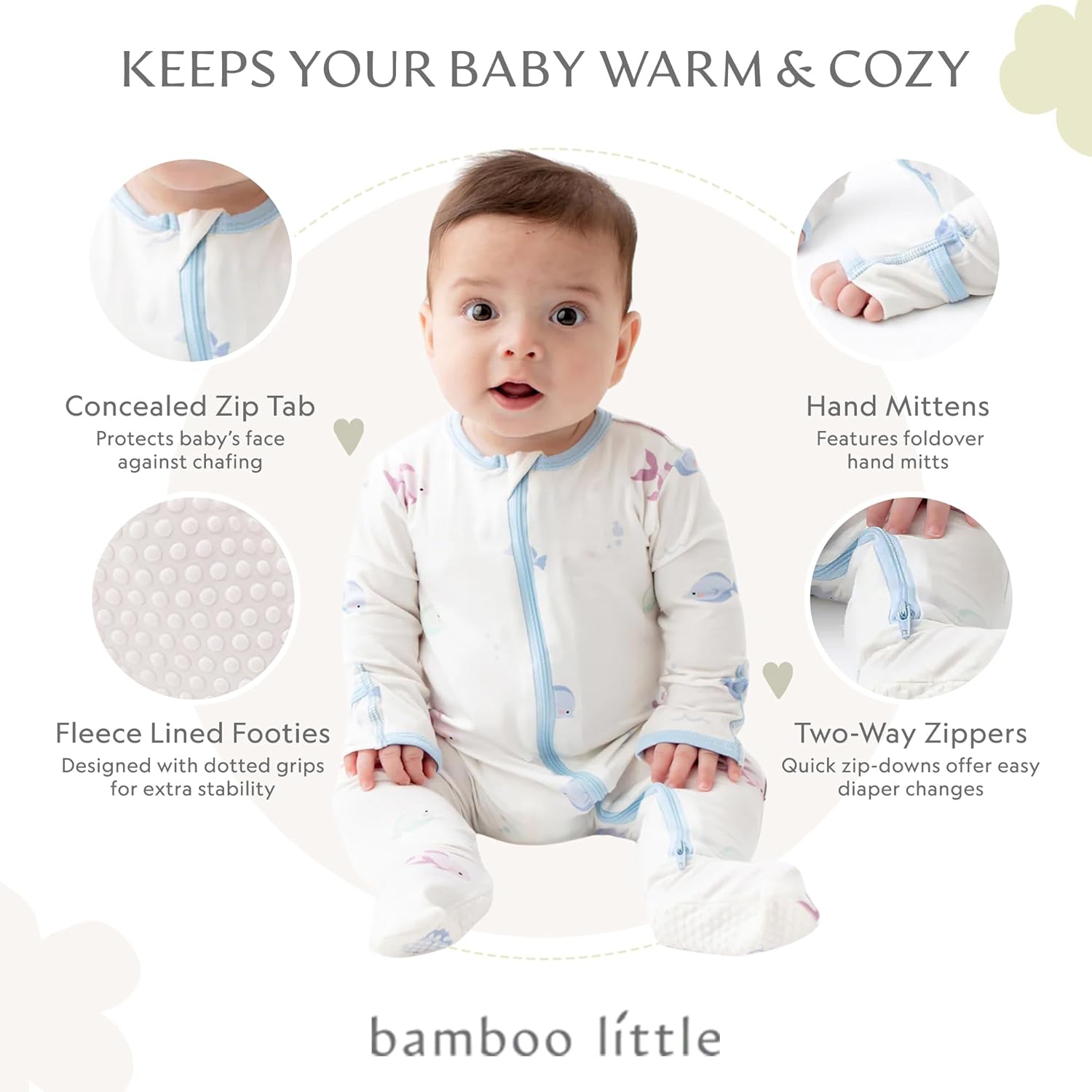 Bamboo Little Soft Baby Pajamas