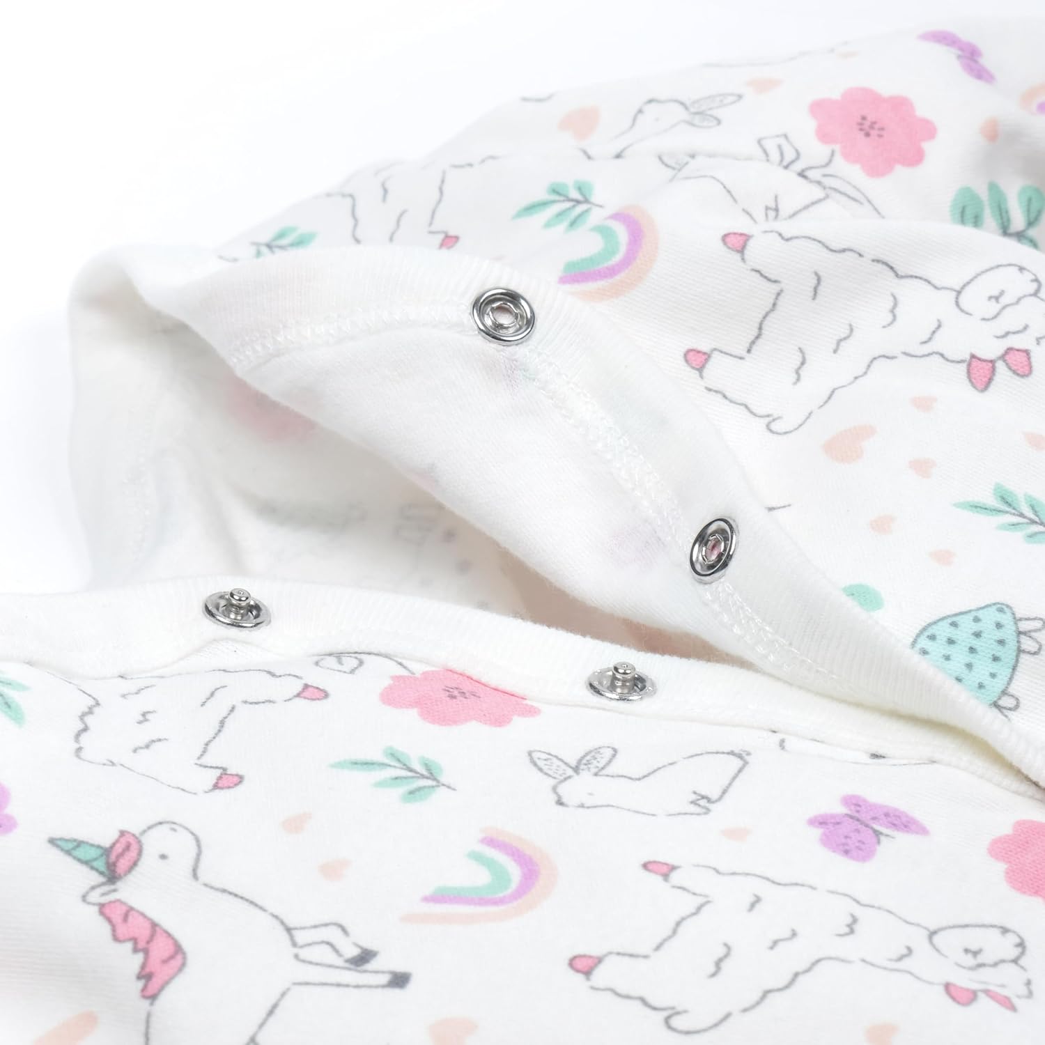 Cotton Multi Pack Long Sleeve Baby Jumpsuits for Girls