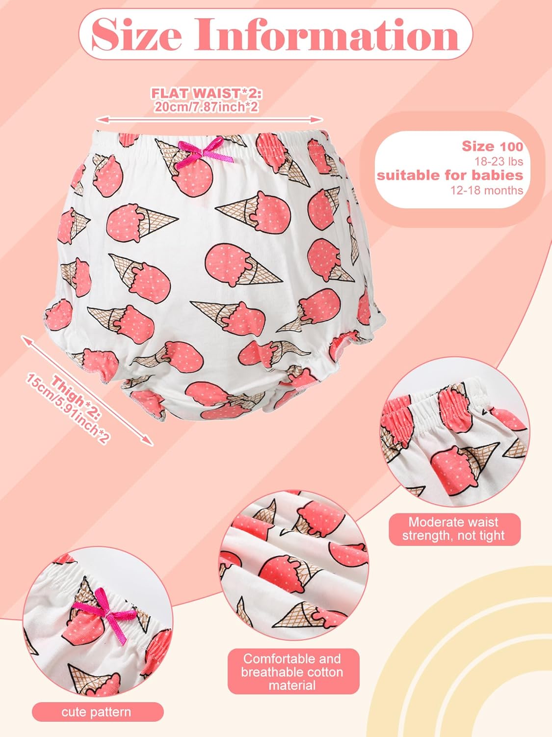 Mixweer 15 Pcs Diaper Covers for Baby Newborn Bloomers