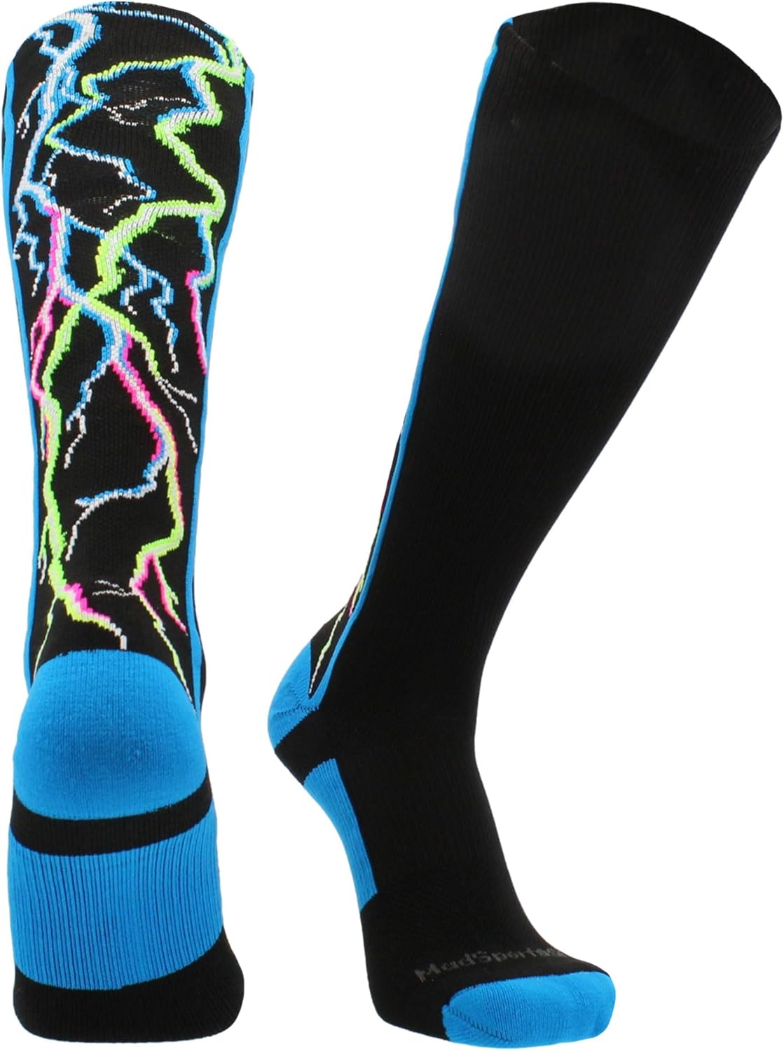 Electric Storm Lightning Socks Over the Calf