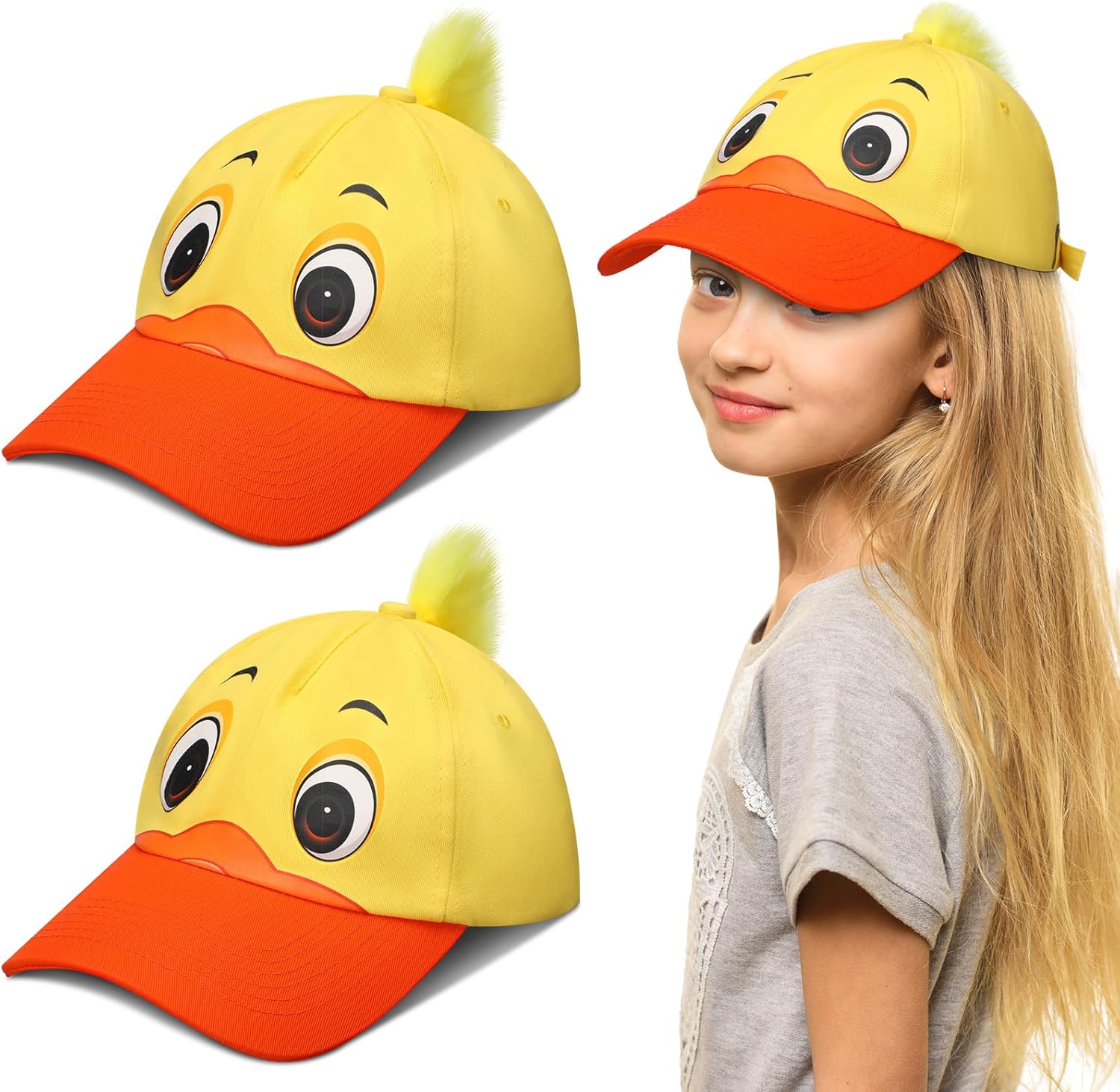 Riyiper 2-Piece Yellow Duck Hats