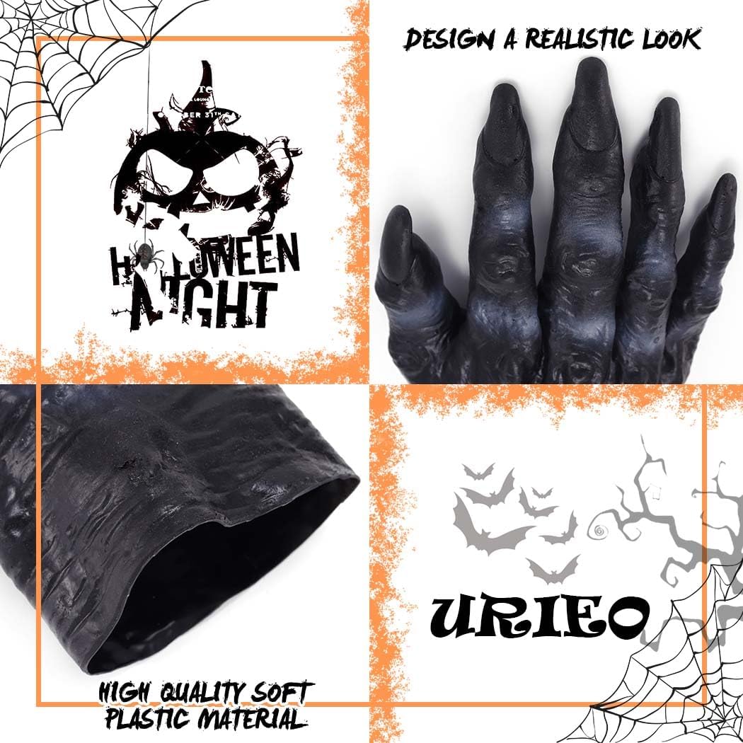 Halloween Costume Gloves Trick-or-Treat Accessories for Adults