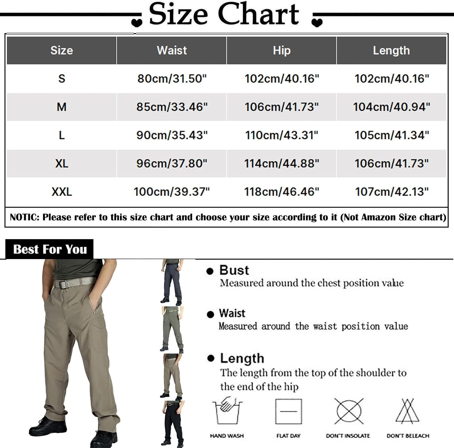 High-Quality Mens Rip-Stop Cargo Pants Waterproof Multi-Pockets