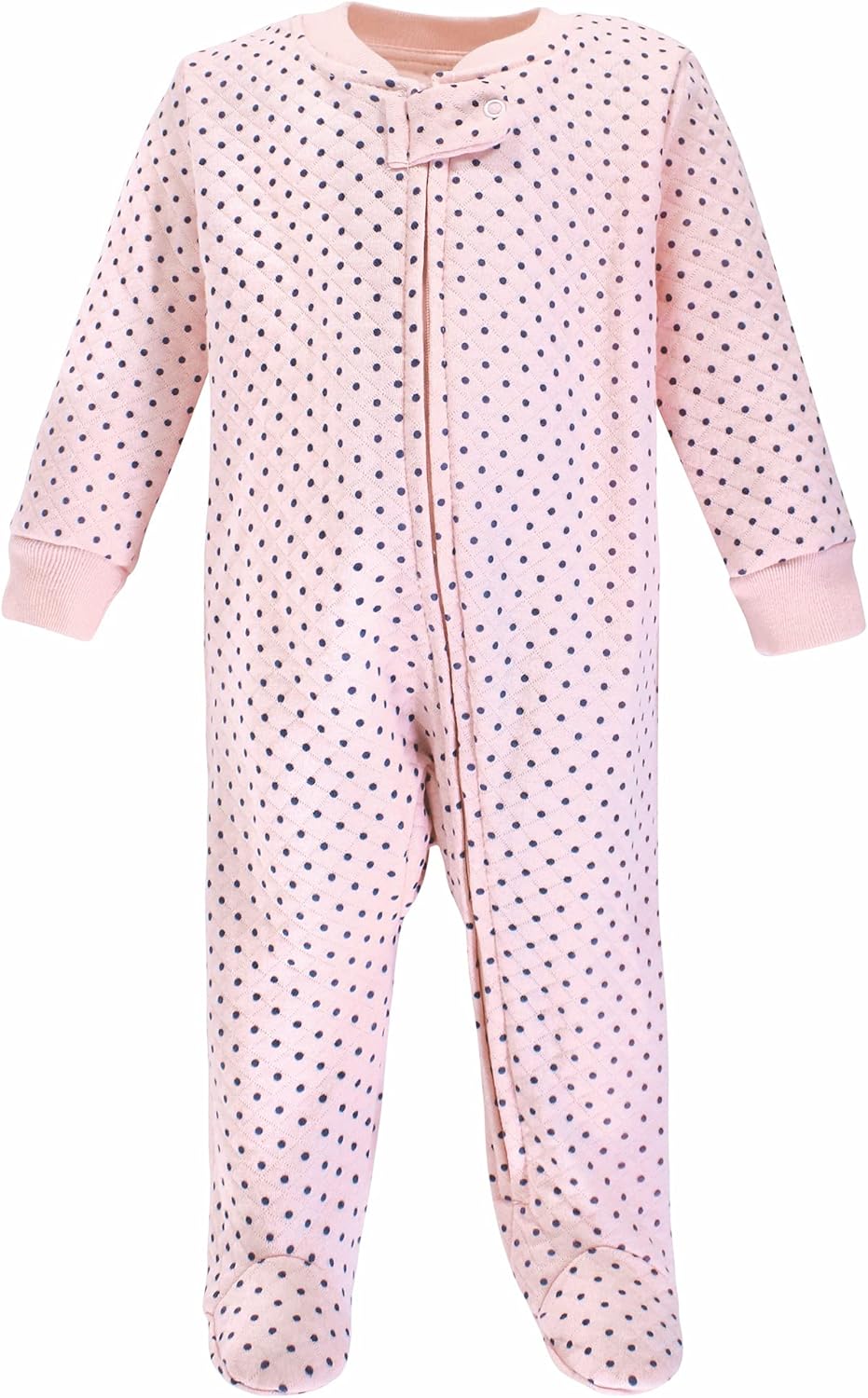 Hudson Baby Baby Girls Quilted Zipper Sleep Play