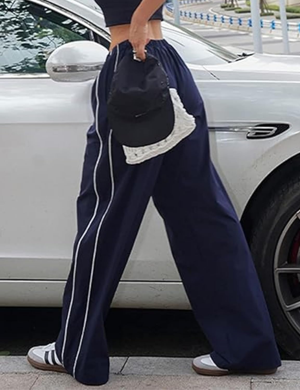Elegant Y2K Parachute Pants for Women