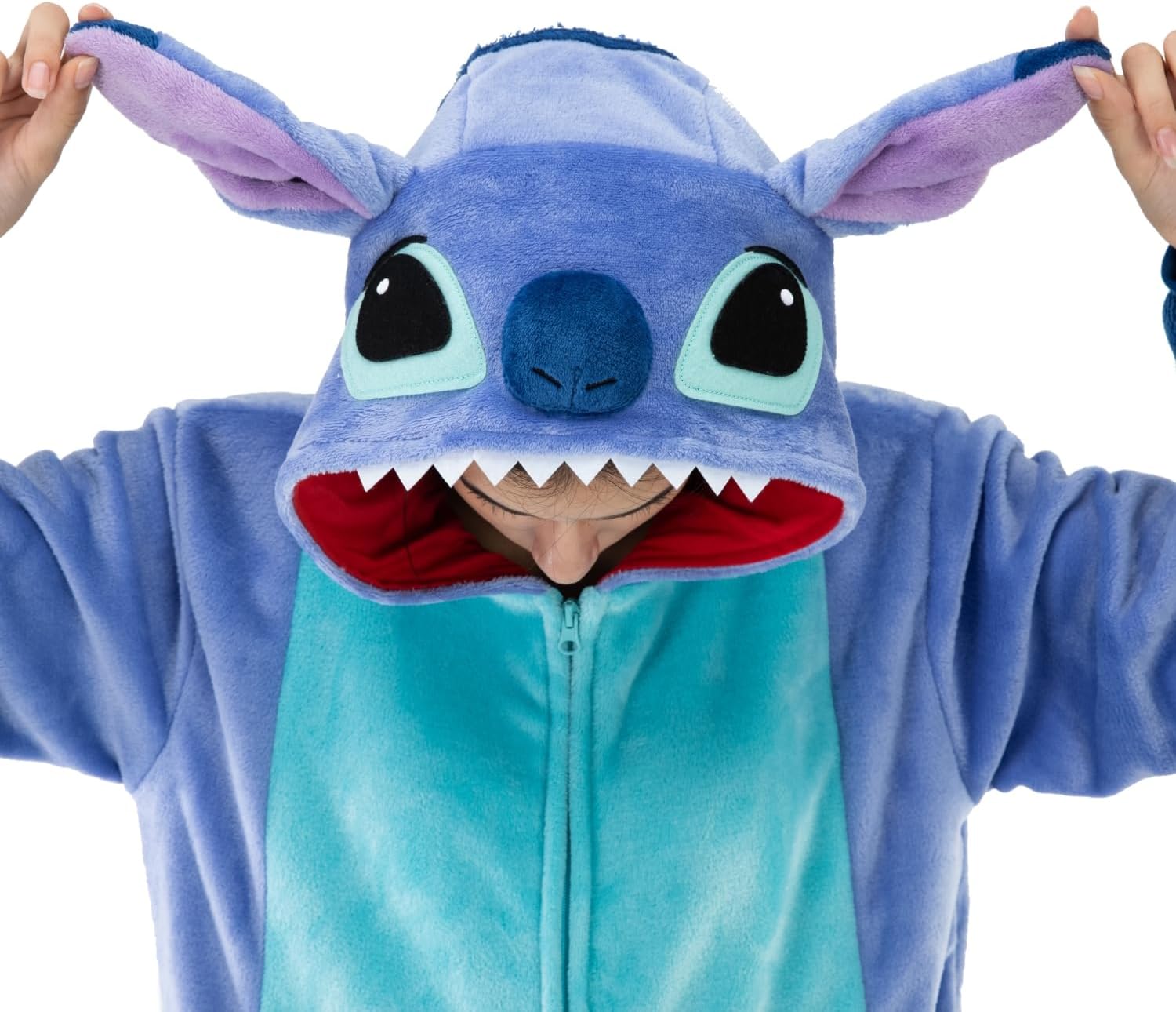COSUSKET Halloween Flannel Onesie Pajamas for Men Women Animal Animal Costume