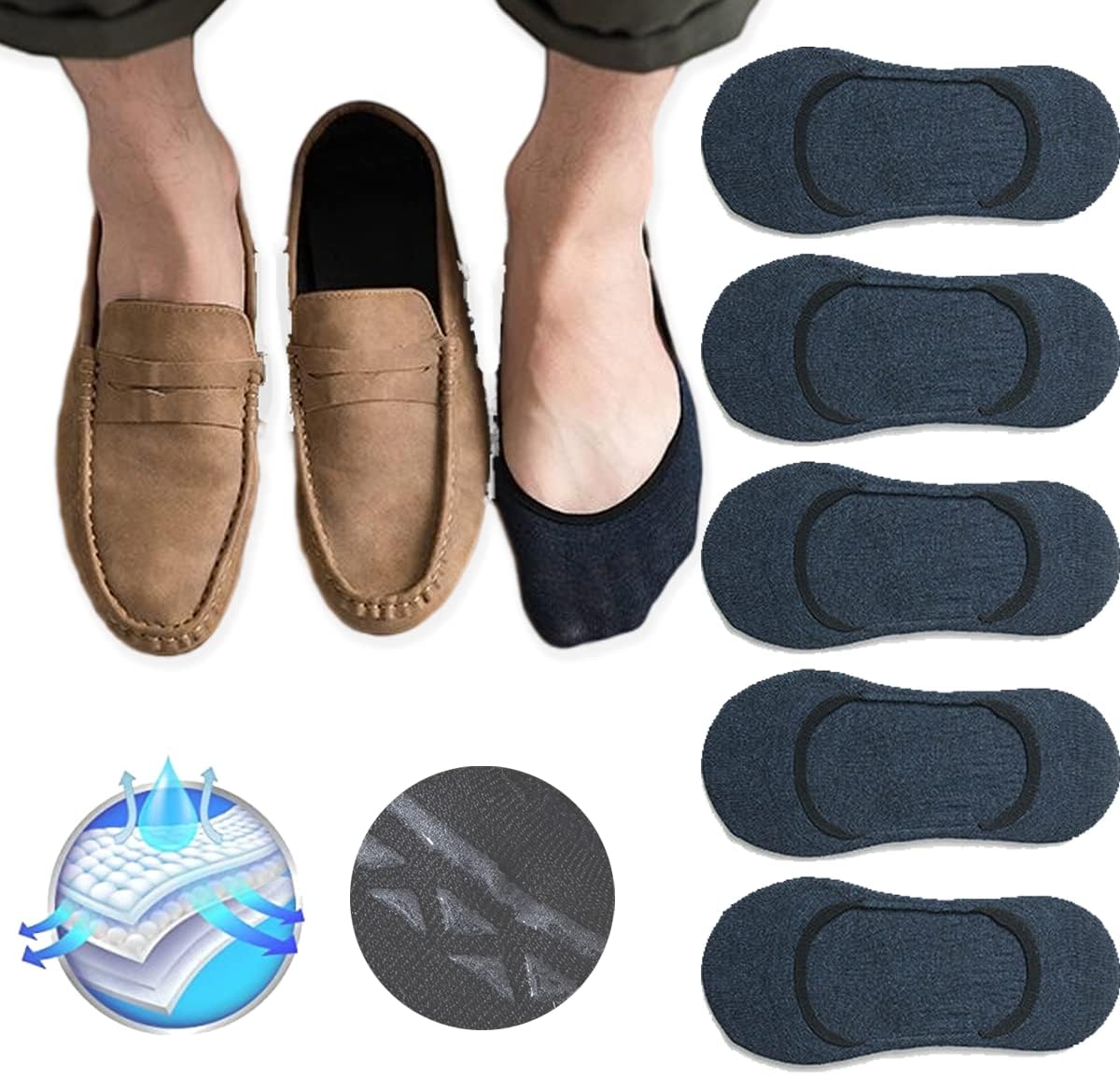Premium No-Show Liner Socks for Men