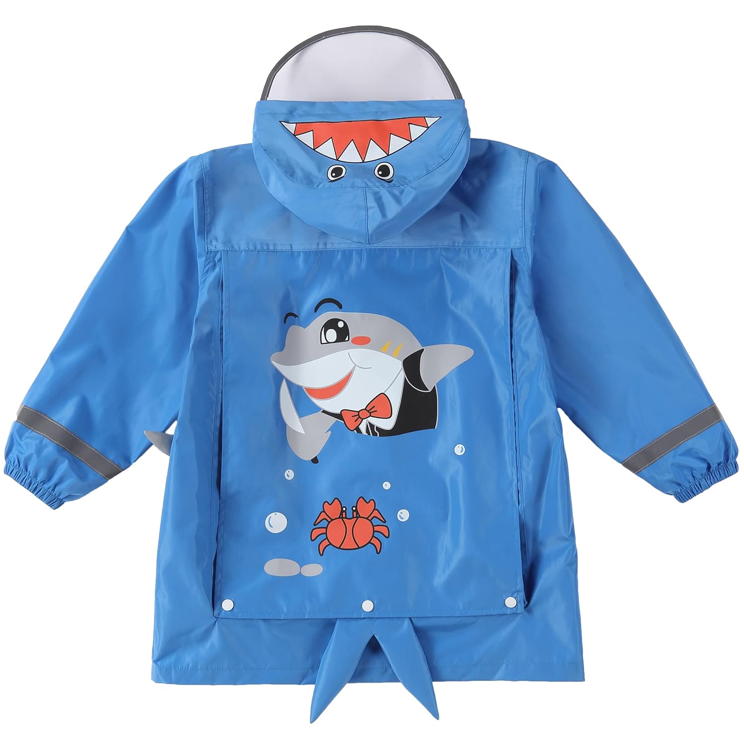 Fewlby Cute Cartoon Toddler Rain Jacket 4-6 Years M Size