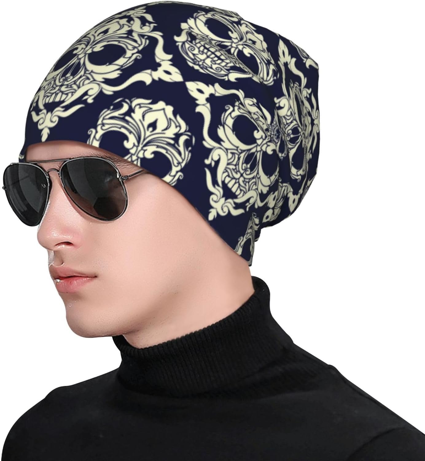 Unisex Skull Beanie Soft Winter