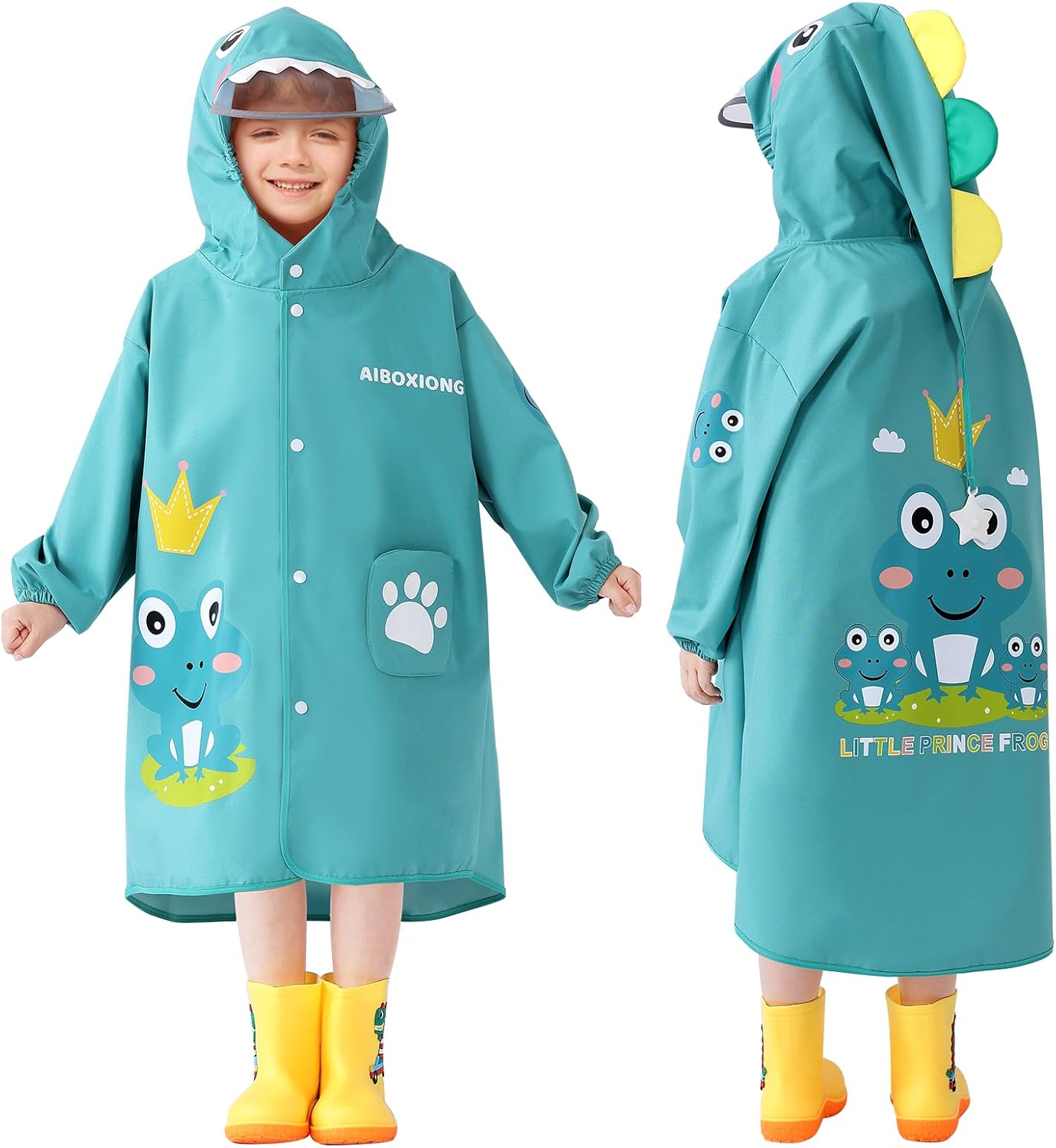Durable Waterproof Rain Poncho for Kids