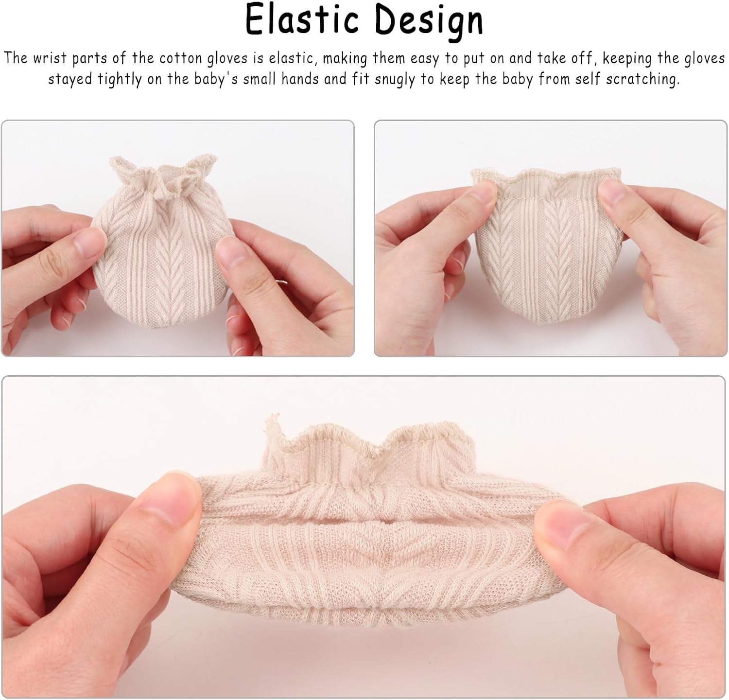 Soft Hypoallergenic Newborn Mittens