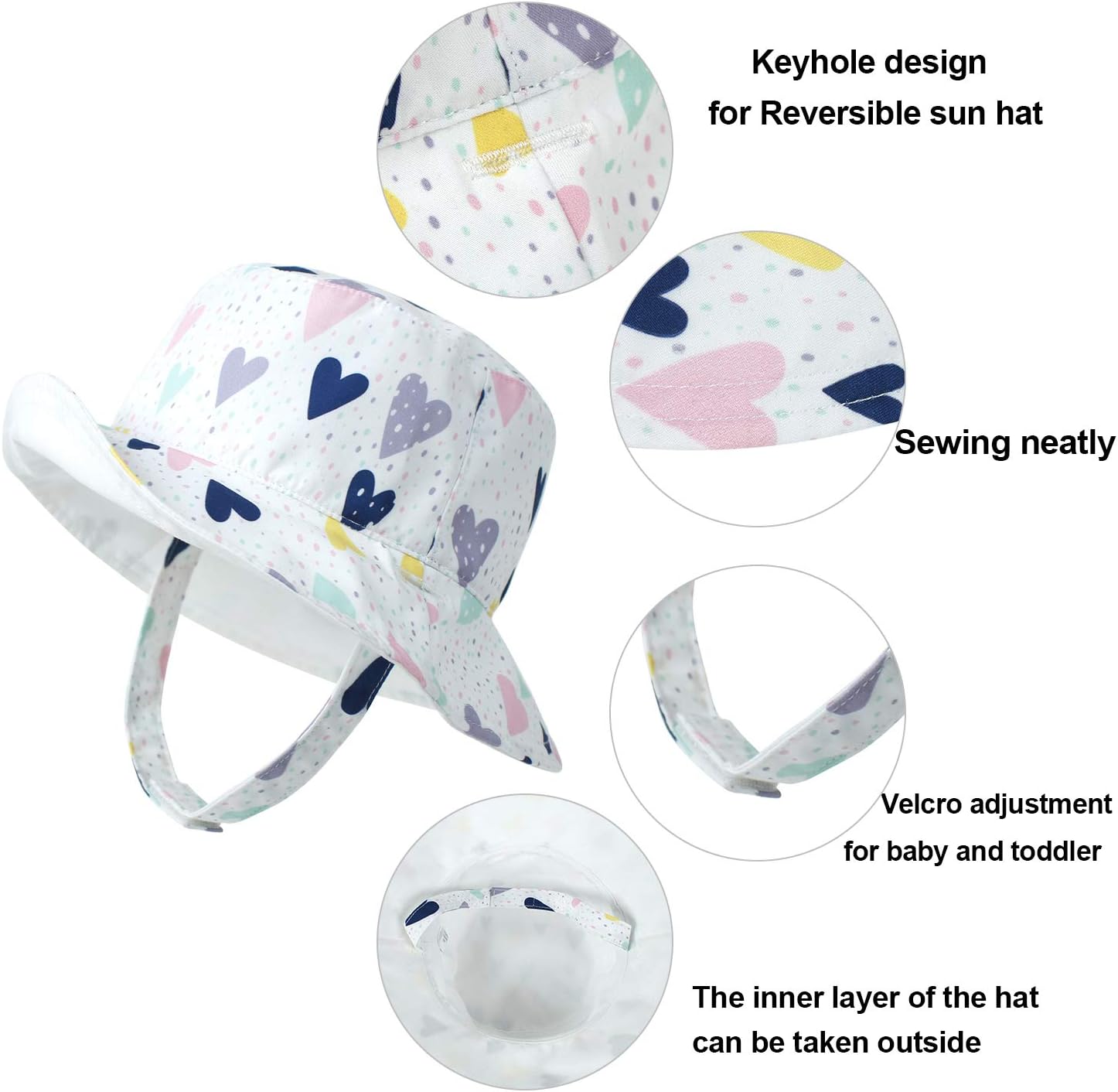 reversible sun hat kids upf50