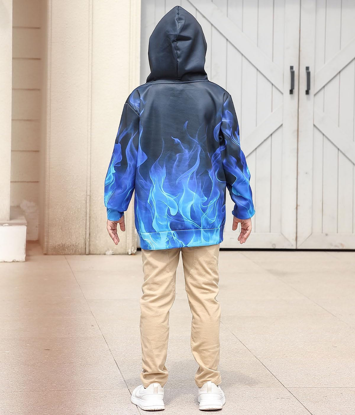 TUONROAD Boys Girls 3D Printed Lightweight Pullover Hoodie
