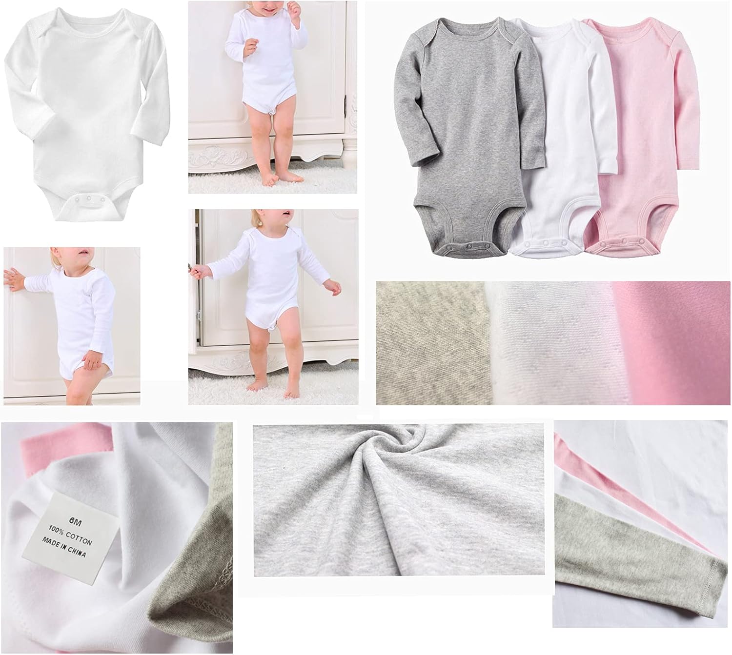 iDzn Unisex Romper 12-Month Favorable born Child 6-12 Months