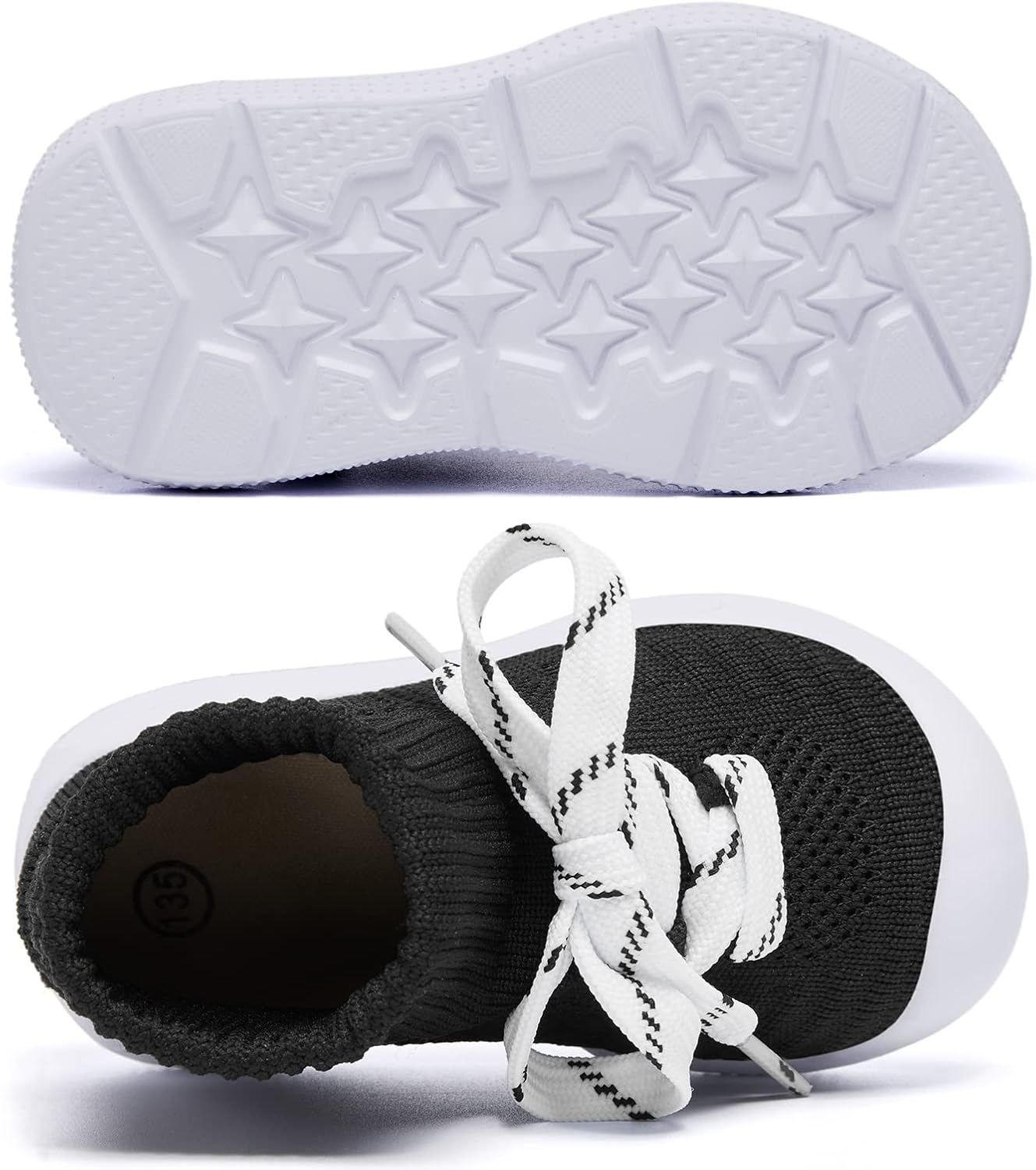 MORENDL Baby Sock Shoes Non-Slip Slip-On Sneakers for Toddlers