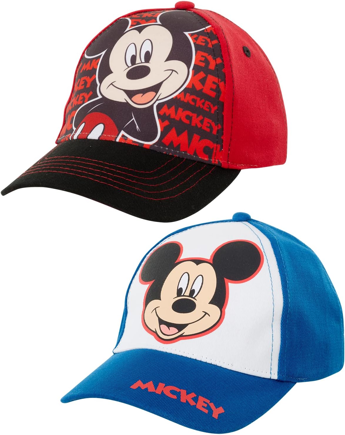 Disney Boys Mickey Mouse Baseball Cap 2 Pack