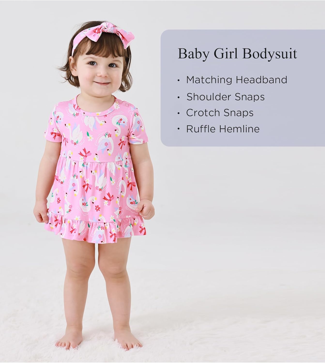 EASWEET eradles Summer baby girl dress with ruffled trend