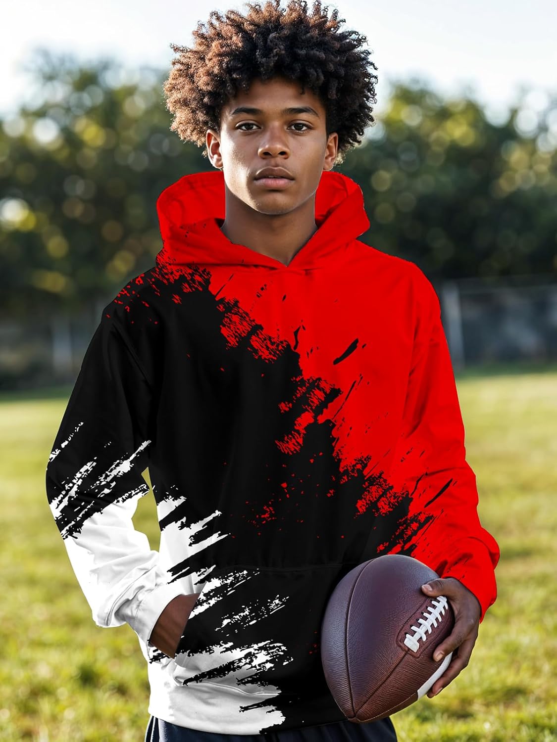 Wangstar Graphic Hoodies for Teen Boys Baseball Gifts 14-16