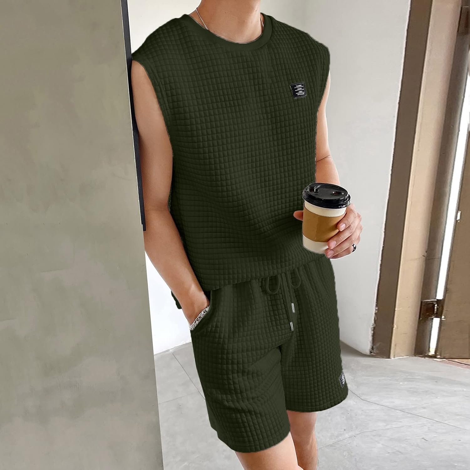 2023 Mens Team Issue Set - Tank Top athletic Shorts - Summer Stylish