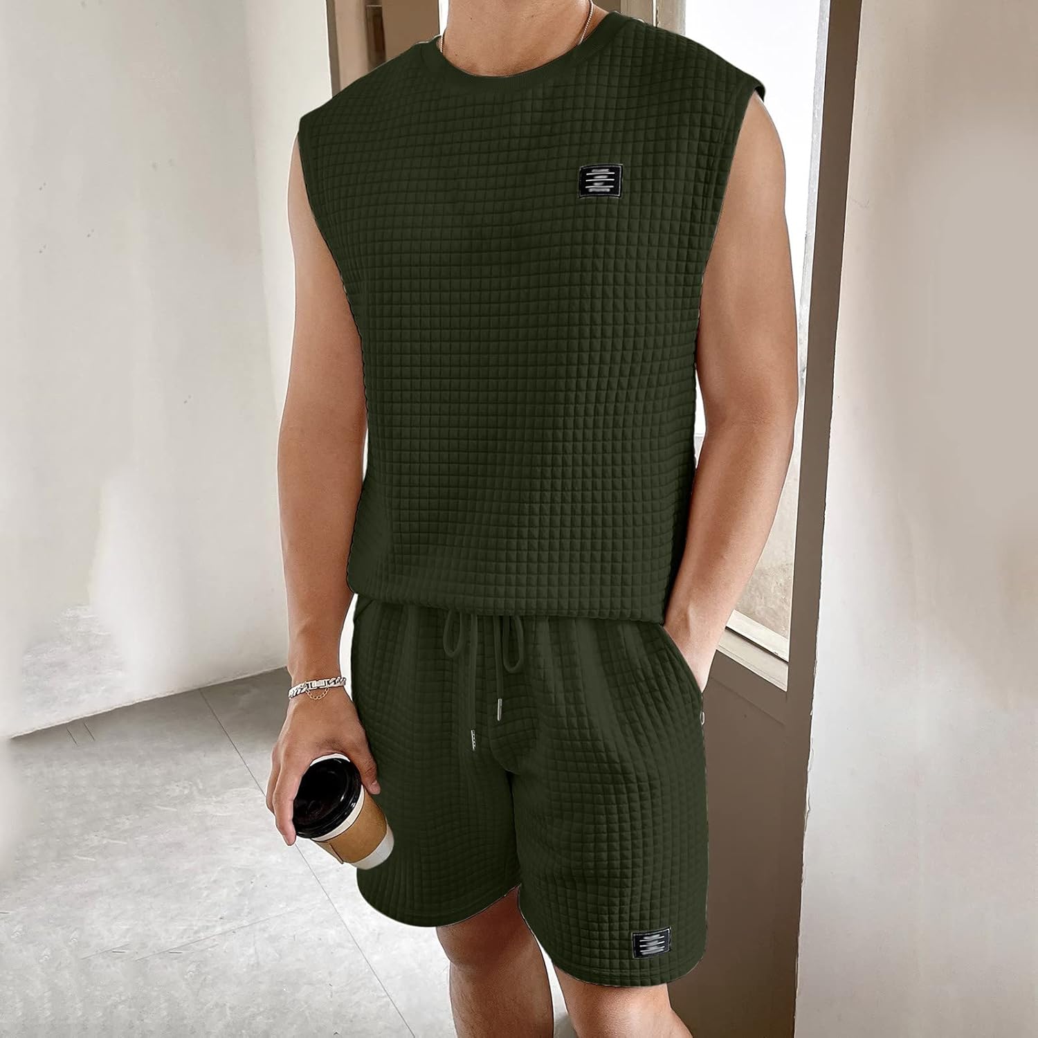 2023 Mens Team Issue Set - Tank Top athletic Shorts - Summer Stylish