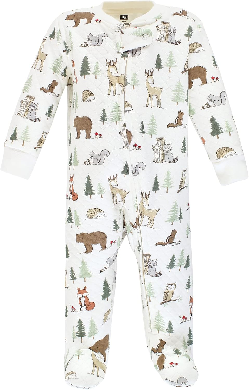 Hudson Baby Quilted Zipped Sleep and Play Set