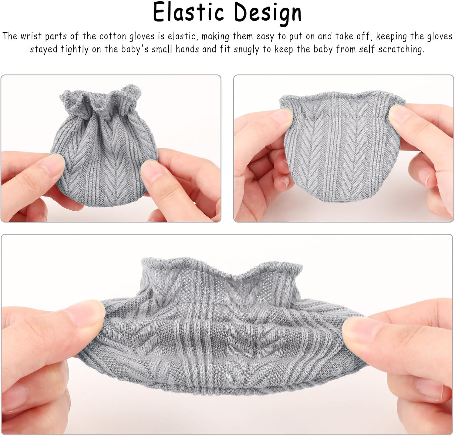 Soft Hypoallergenic Newborn Mittens