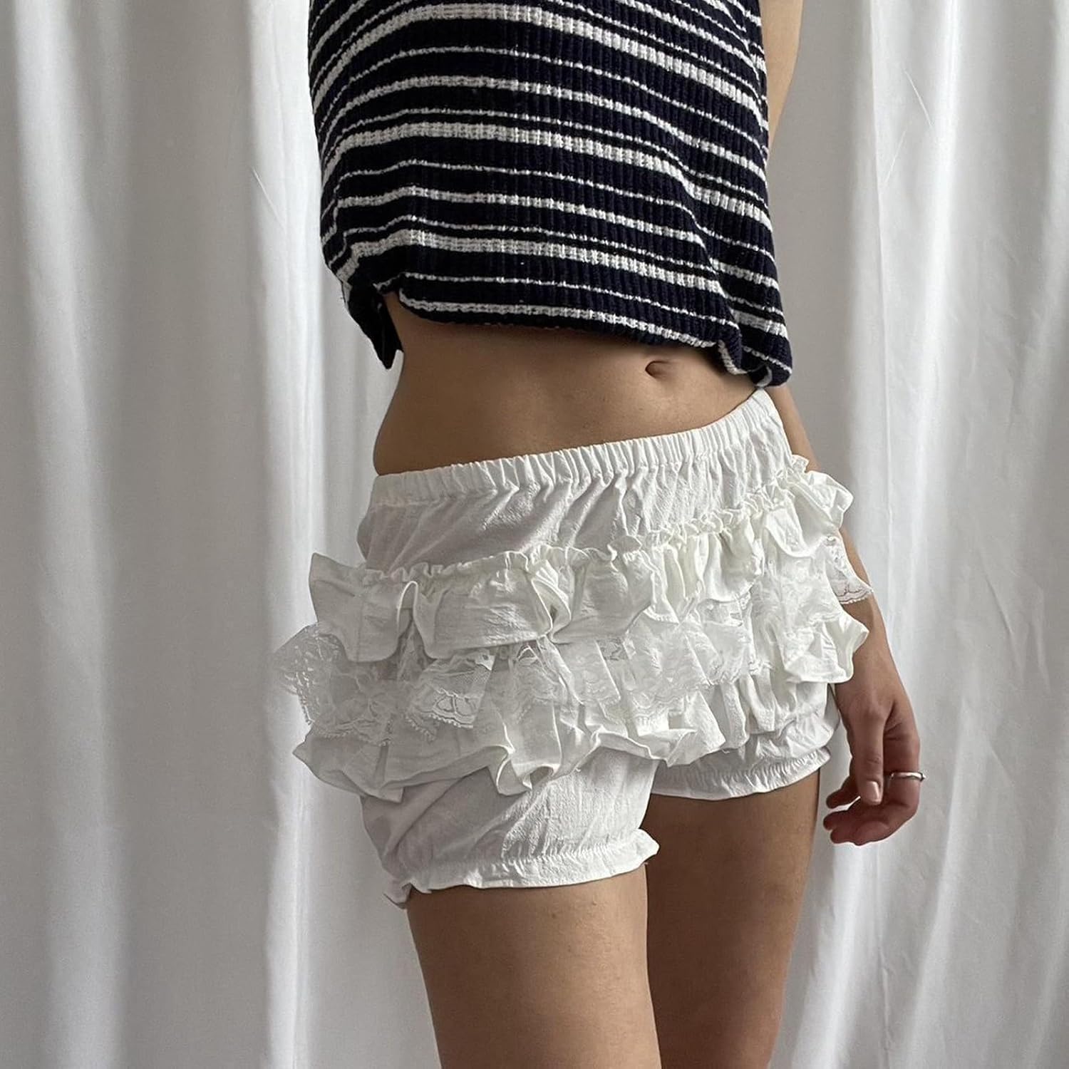 Cb0-Exclusive Holiday Ruffle Bloomers Set Cute ruffleShorts Party