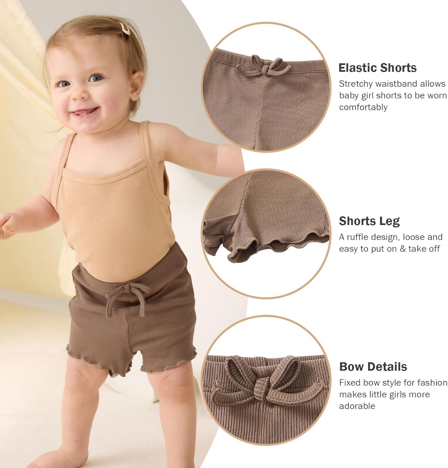 Cool SBOWO Toddler Girl Shorts Play 3 Pack