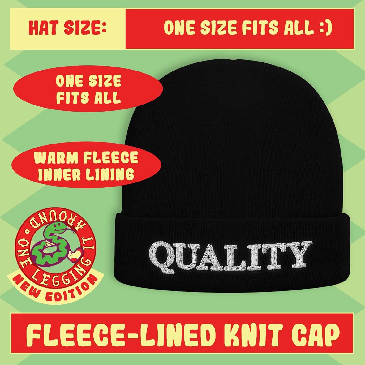 One Legging It Around - Got Emo Kid - Soft Comfy Winter Cap