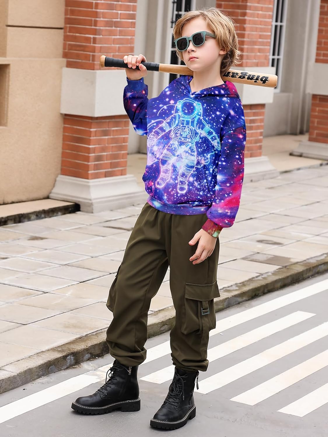 Goodstoworld Boys Girls Warm Fleece 3D Graphic Hoodie