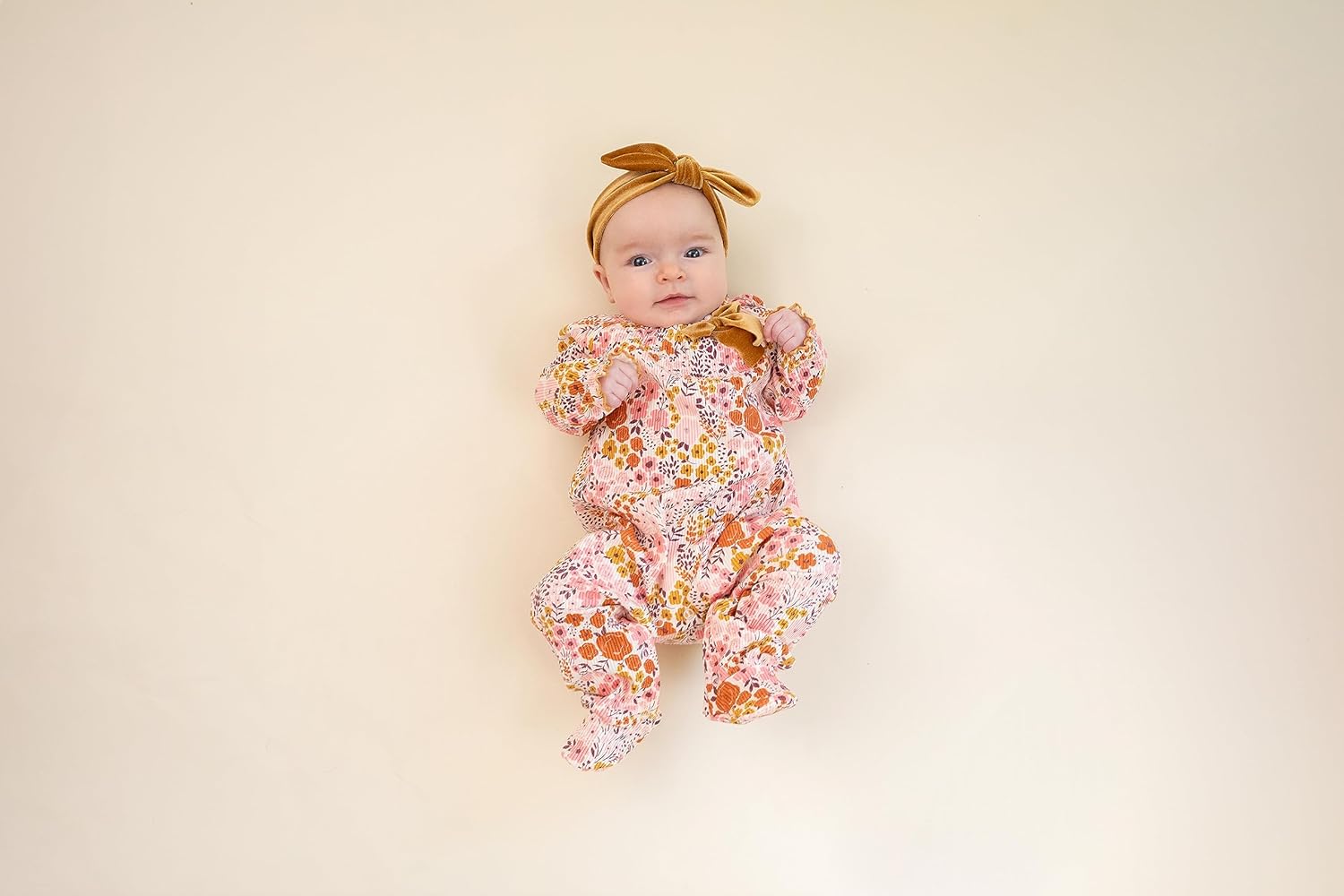 Mud Pies Cozy Baby Girl Sleeper Set