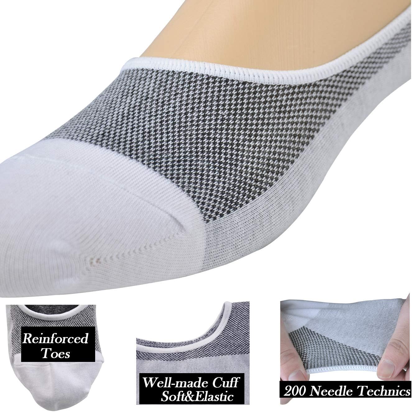JORMATT No Show Socks for Men Comfort Durability