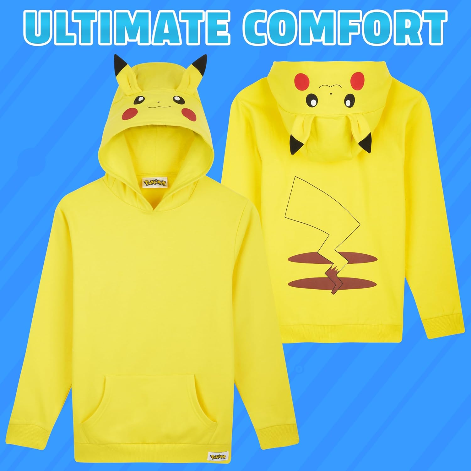 Pokemon Pikachu Hoodie for Boys Teens