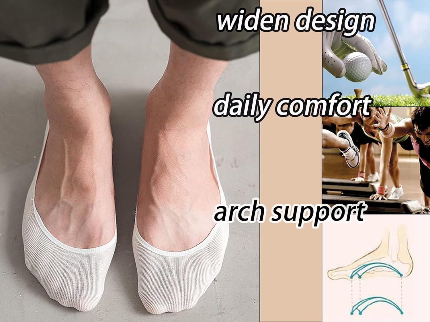 Premium No-Show Liner Socks for Men