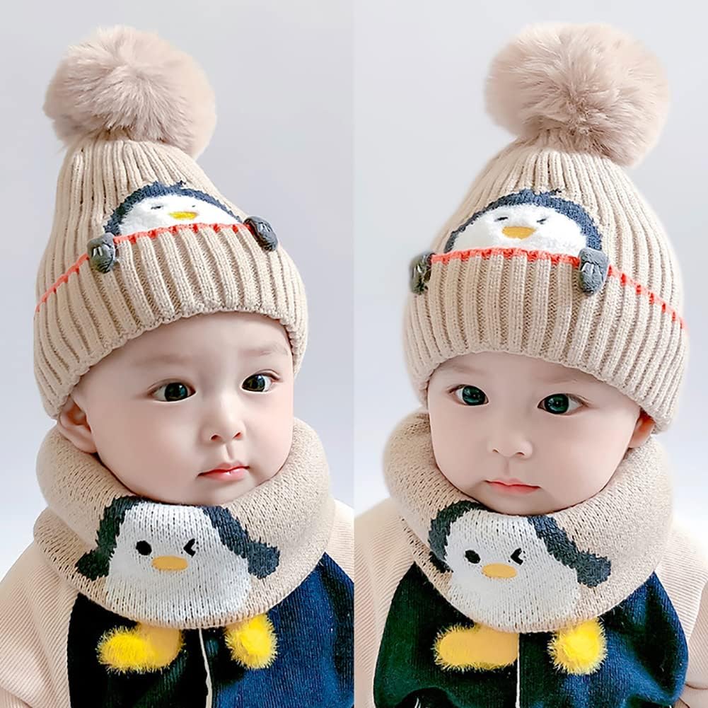 Ztexkee Cartoon Penguin Winter Set