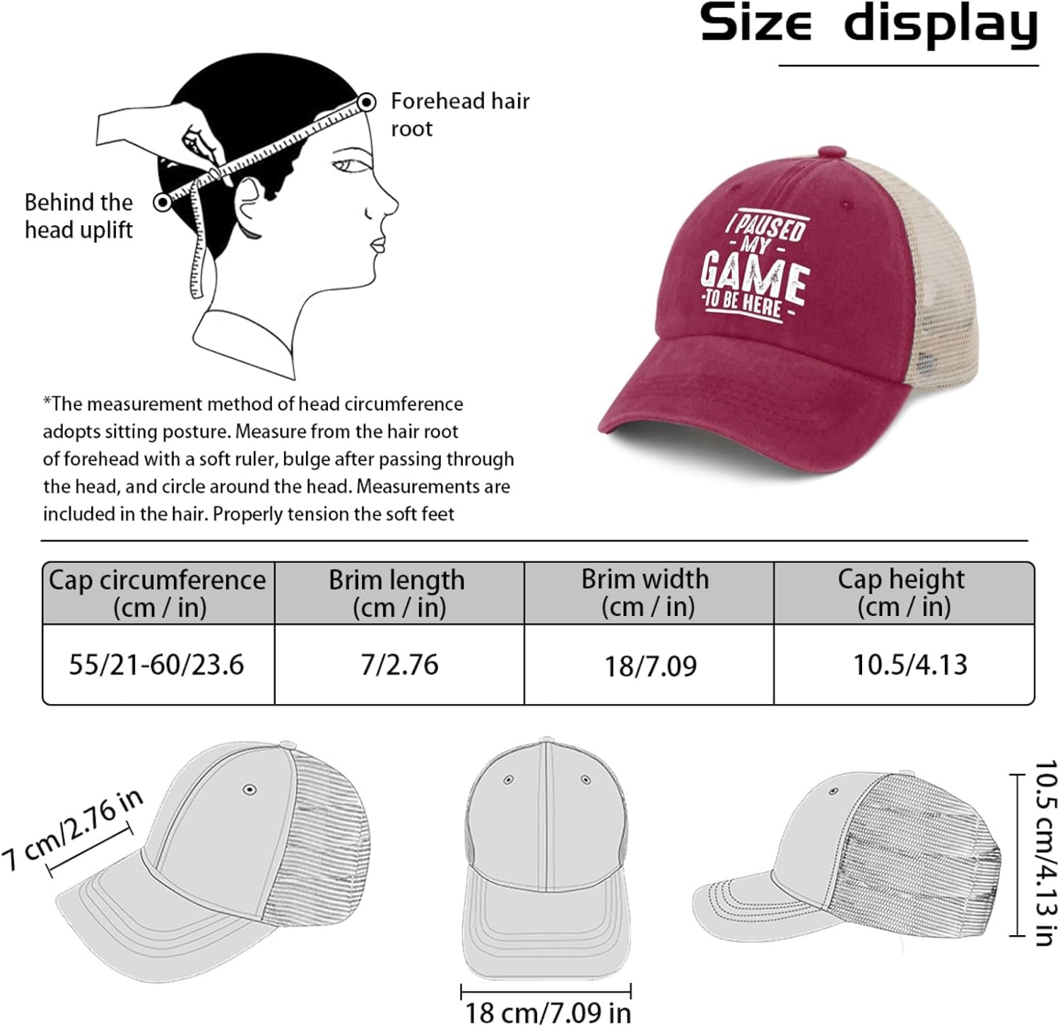 Funny Trucker Hat for Gamers