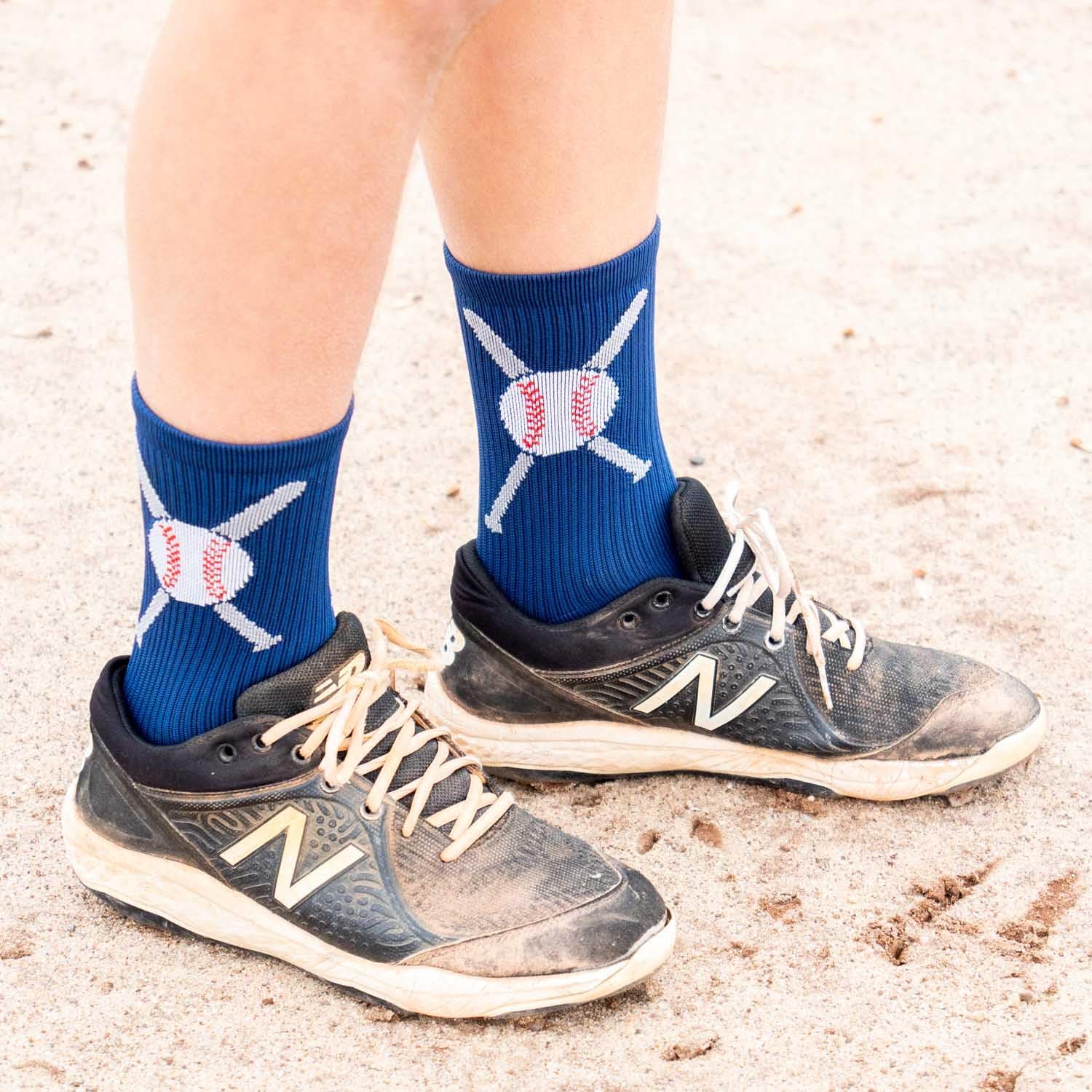 ChalkTalkSPORTS Baseball Mid-Calf Socks for Youth Adults