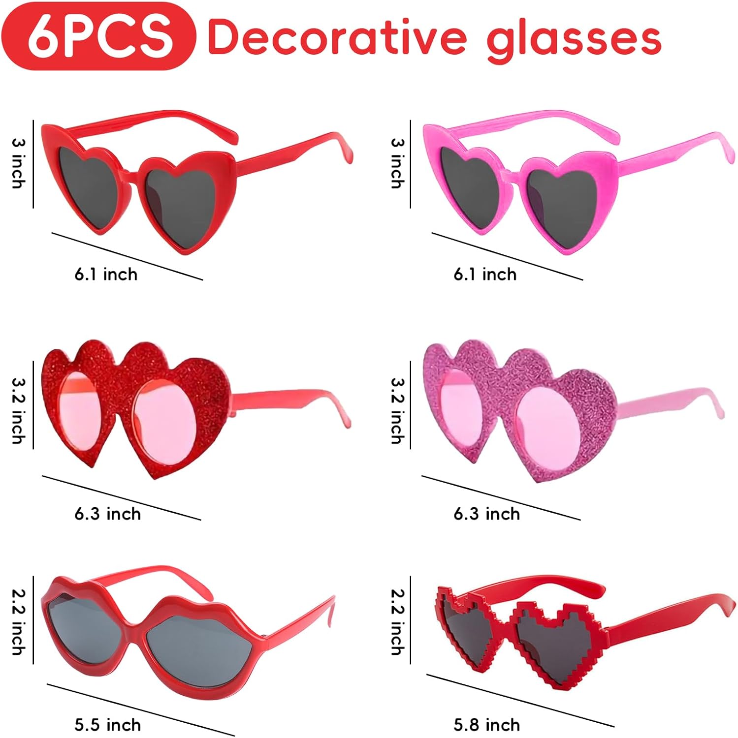 Valentines Eye-catching Heart Sunglasses