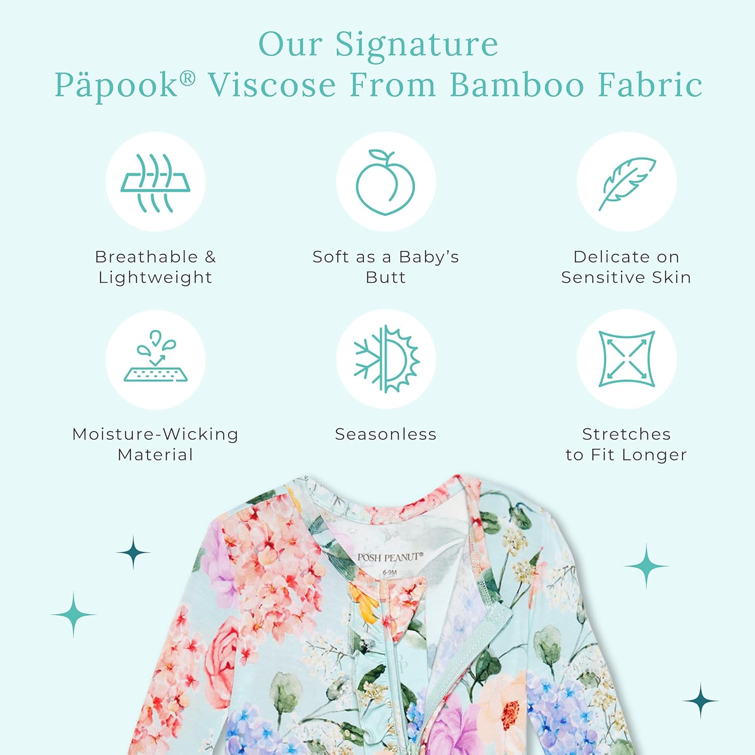 Posh Peanut Footie Pajamas for Baby Girls