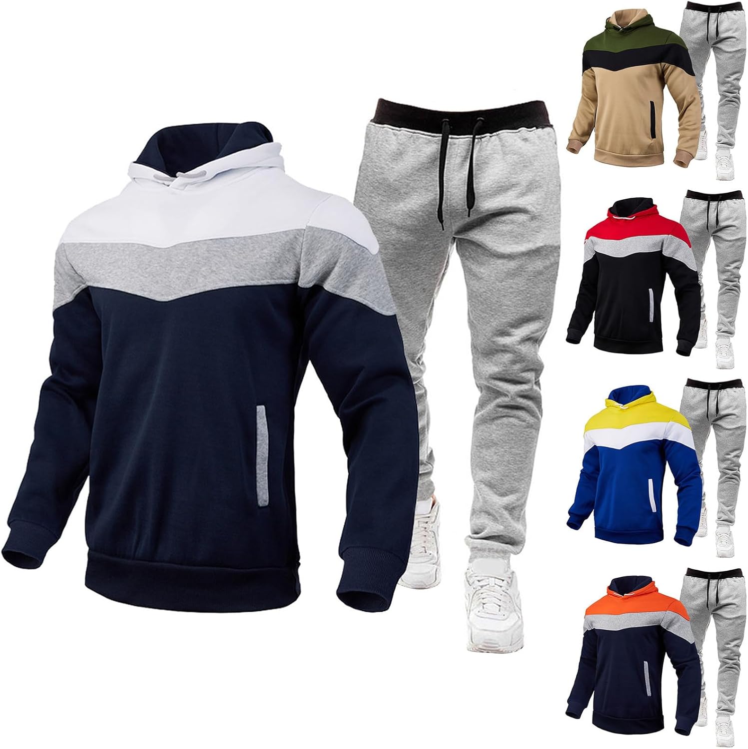 Cambkatl Color Block Tracksuit Set