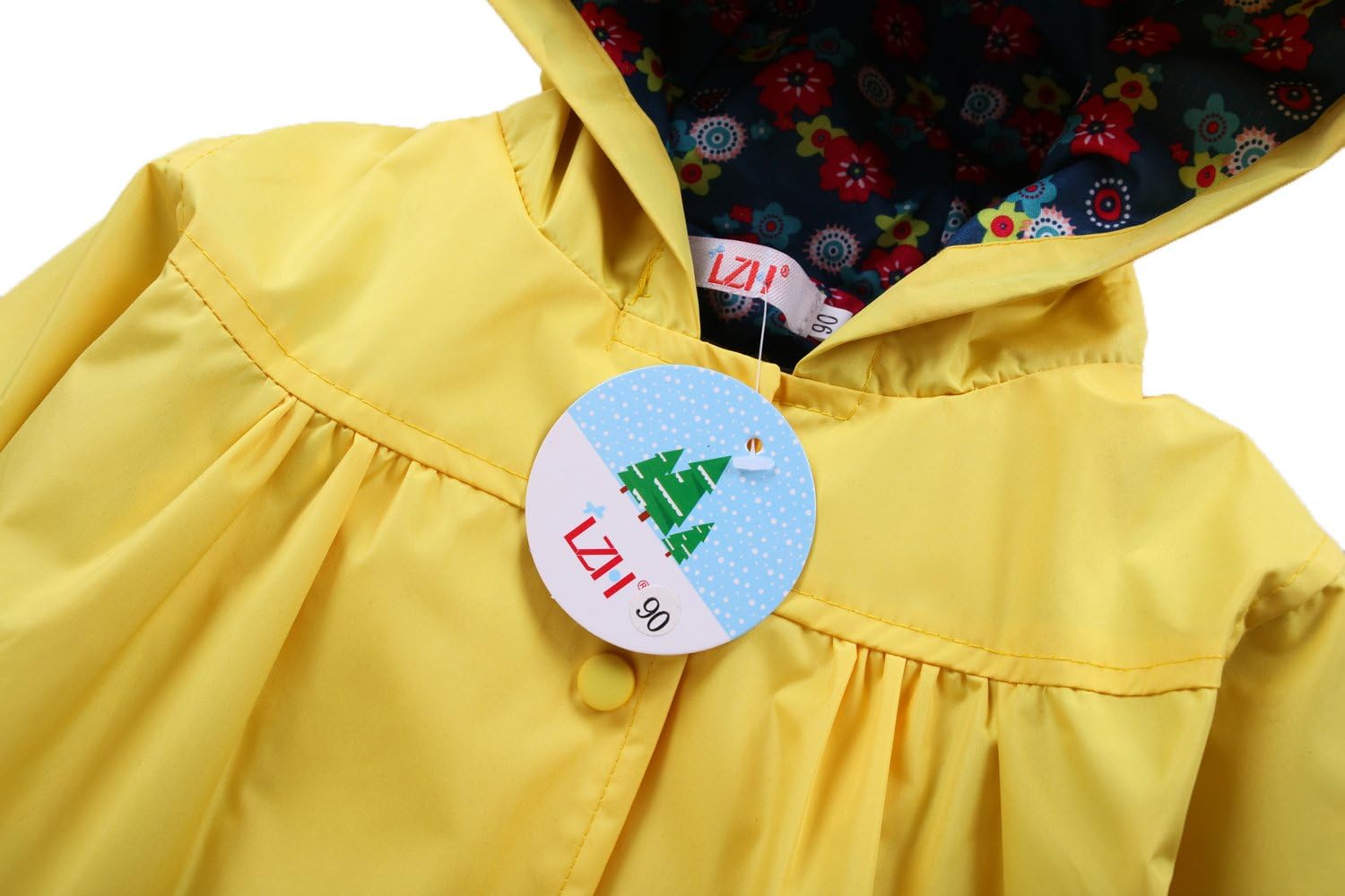 LZH Girls Waterproof Rain Jacket Stay Dry in Style