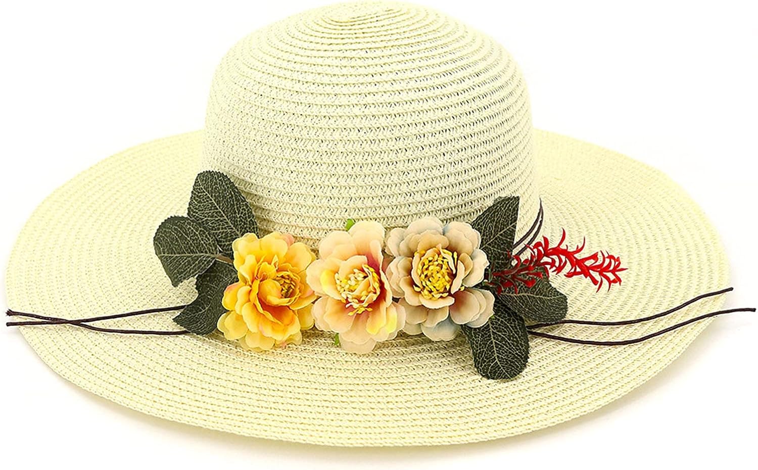 UANGKOU A-White Sun Visor Hat