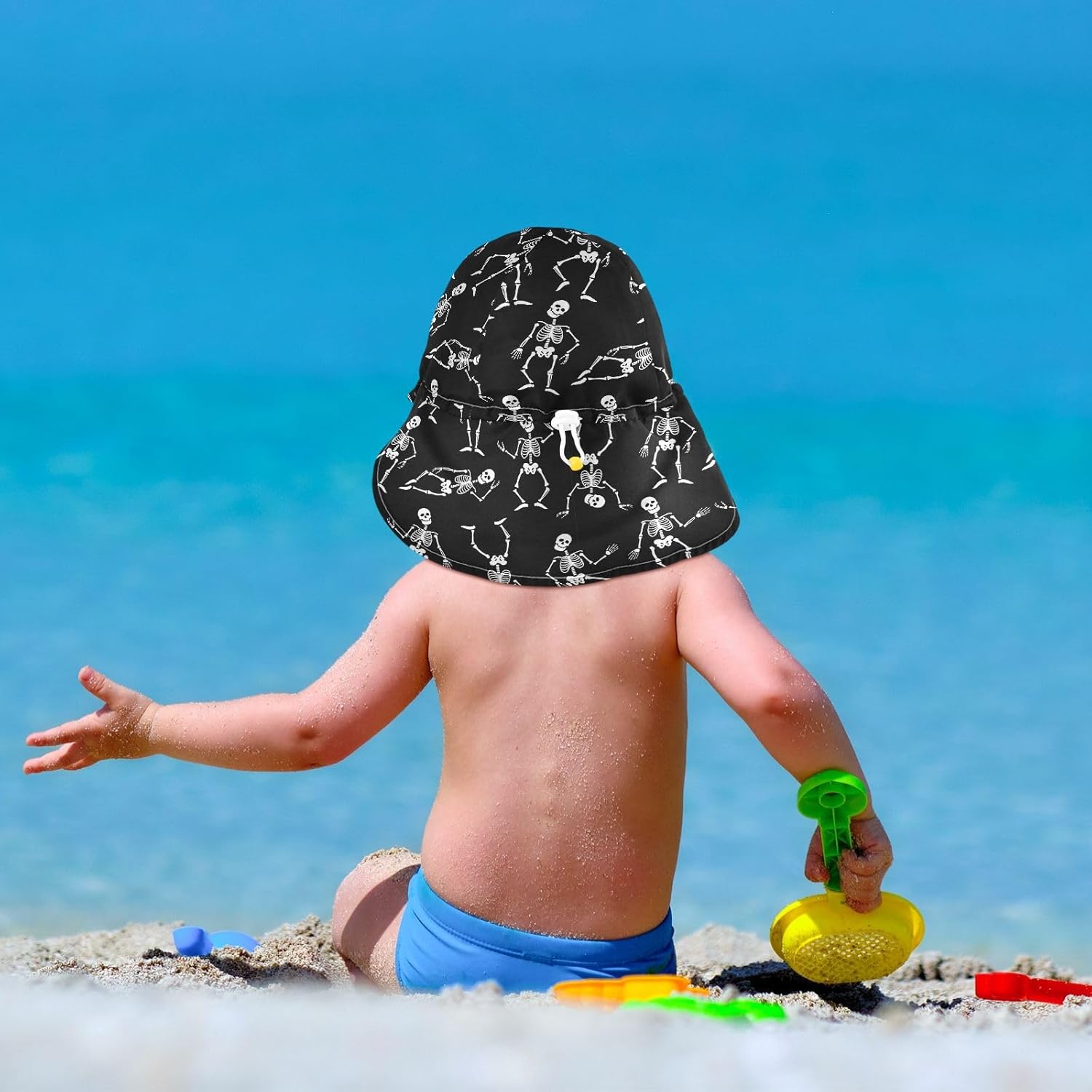 Pigsaly Skeletons Baby Toddler Sun Hat