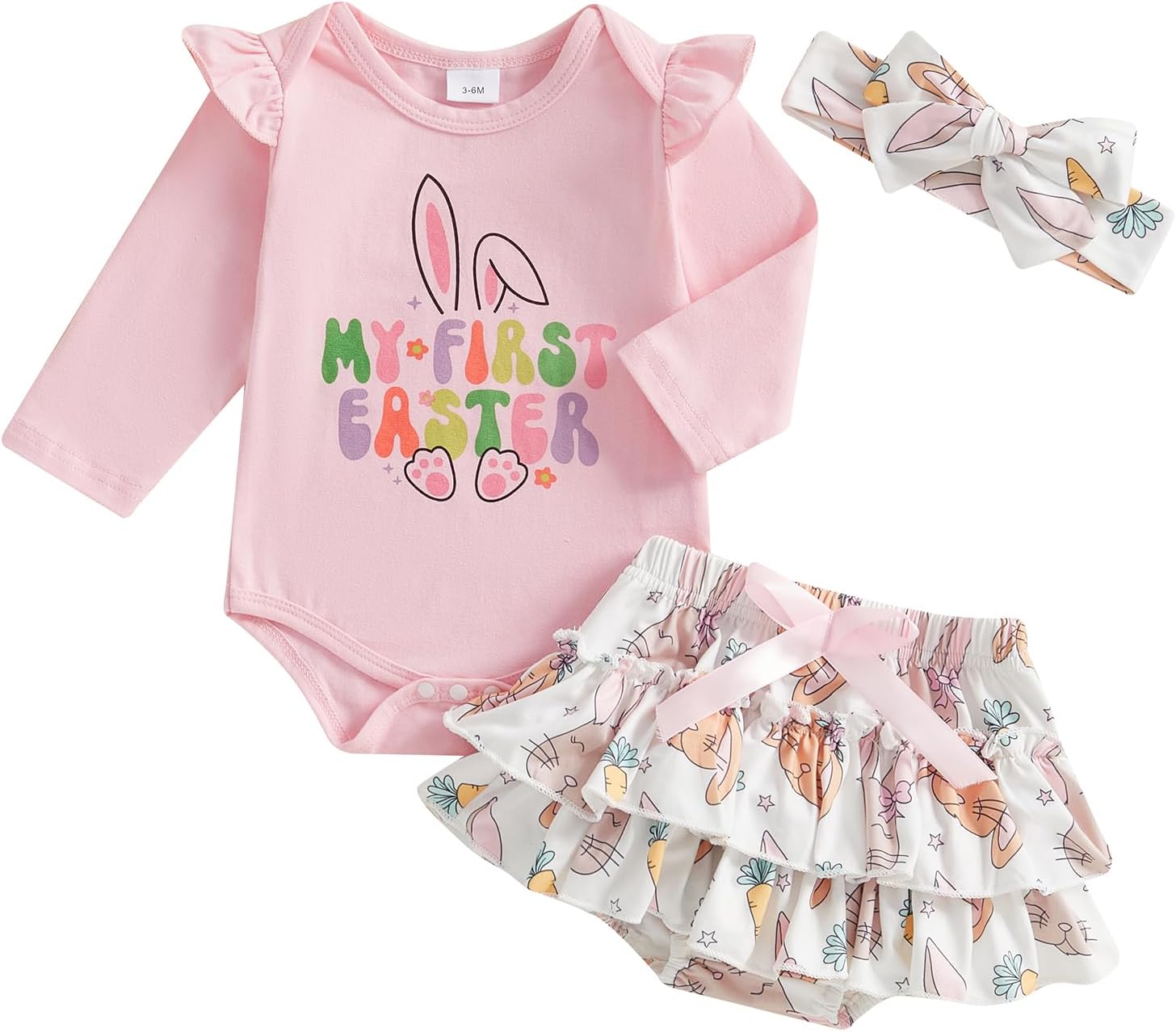 Gueuusu My First Easter Baby Girl Outfit Set