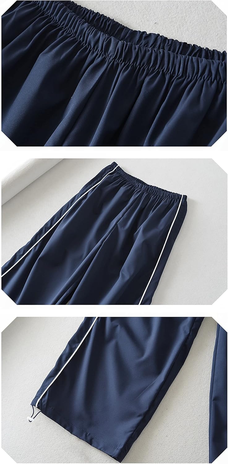 Elegant Y2K Parachute Pants for Women